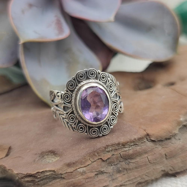 Anello etnico in argento 925 con pietra - KAUCHEI!