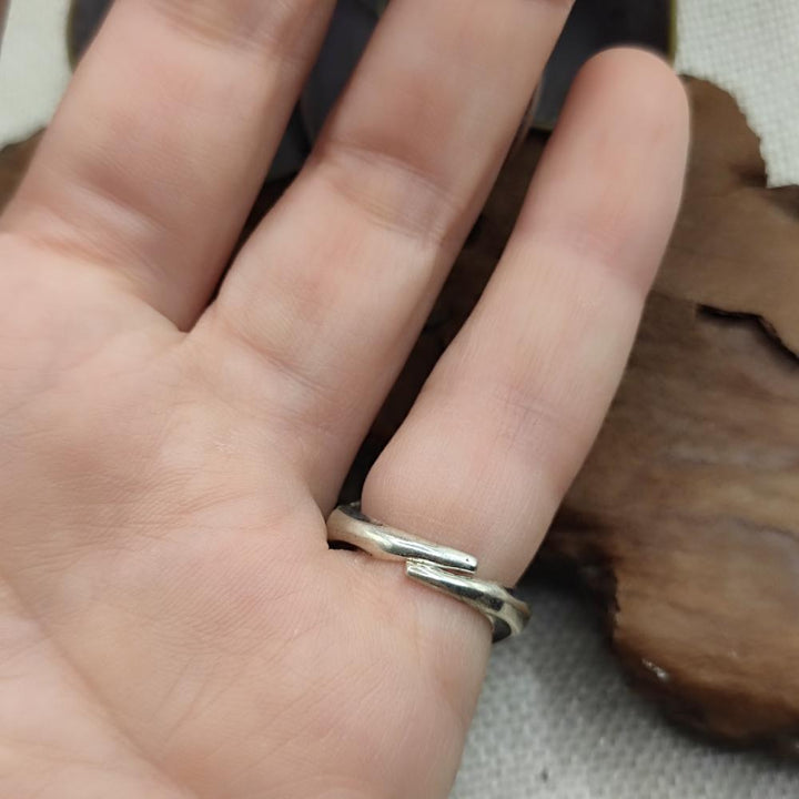 ANELLO etnico in argento 925 con pietra - TENDU