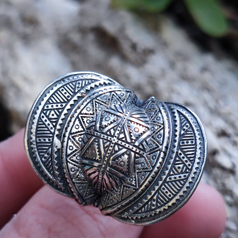 Anello etnico artigianale in argento 925 - SHIANI