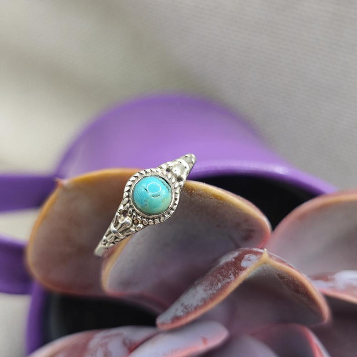 Anello etnico in argento 925 con pietra - CHINTALS