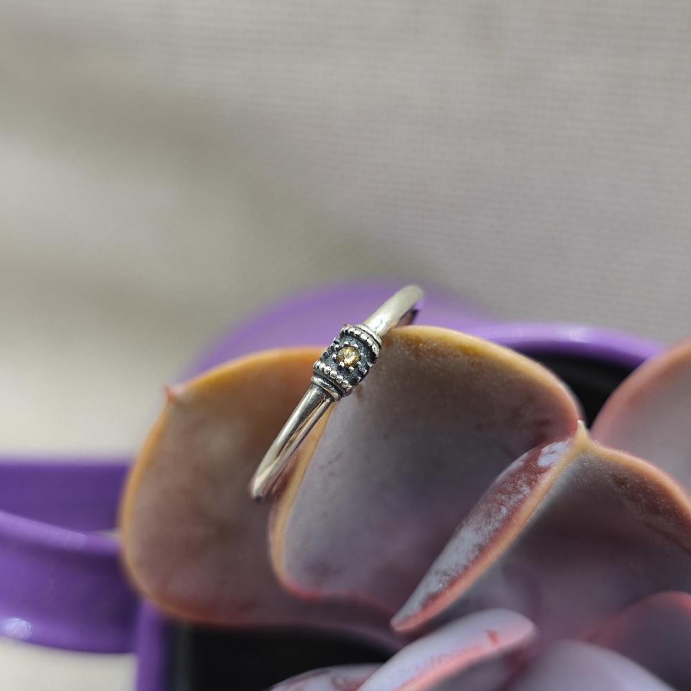 Anello etnico in argento 925 zirconi - IRNALI