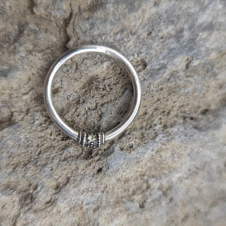Anello etnico in argento 925 zirconi - IRNALI