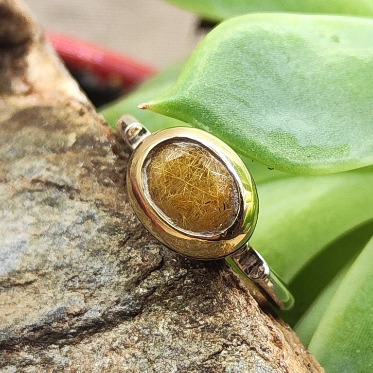 Anello artigianale con pietra in argento 925 - PADVA – immagine 16