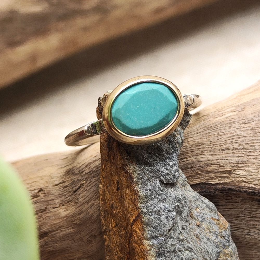 Anello artigianale con pietra in argento 925 - PADVA – immagine 17
