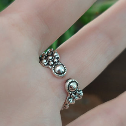 ANELLO artigianale a fascia in argento 925 - KARIMATI