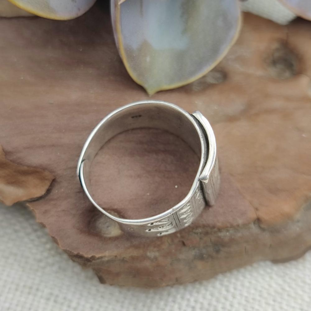 Anello etnico a fascia in argento 925 - MAMARLA