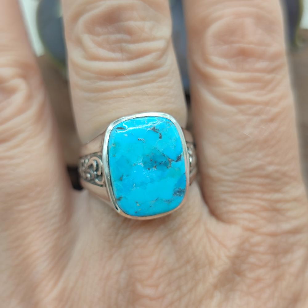 ANELLO etnico in argento 925 con pietra - NASARGANJ