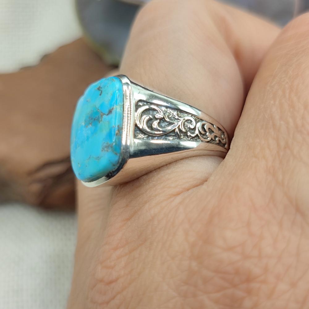 ANELLO etnico in argento 925 con pietra - NASARGANJ