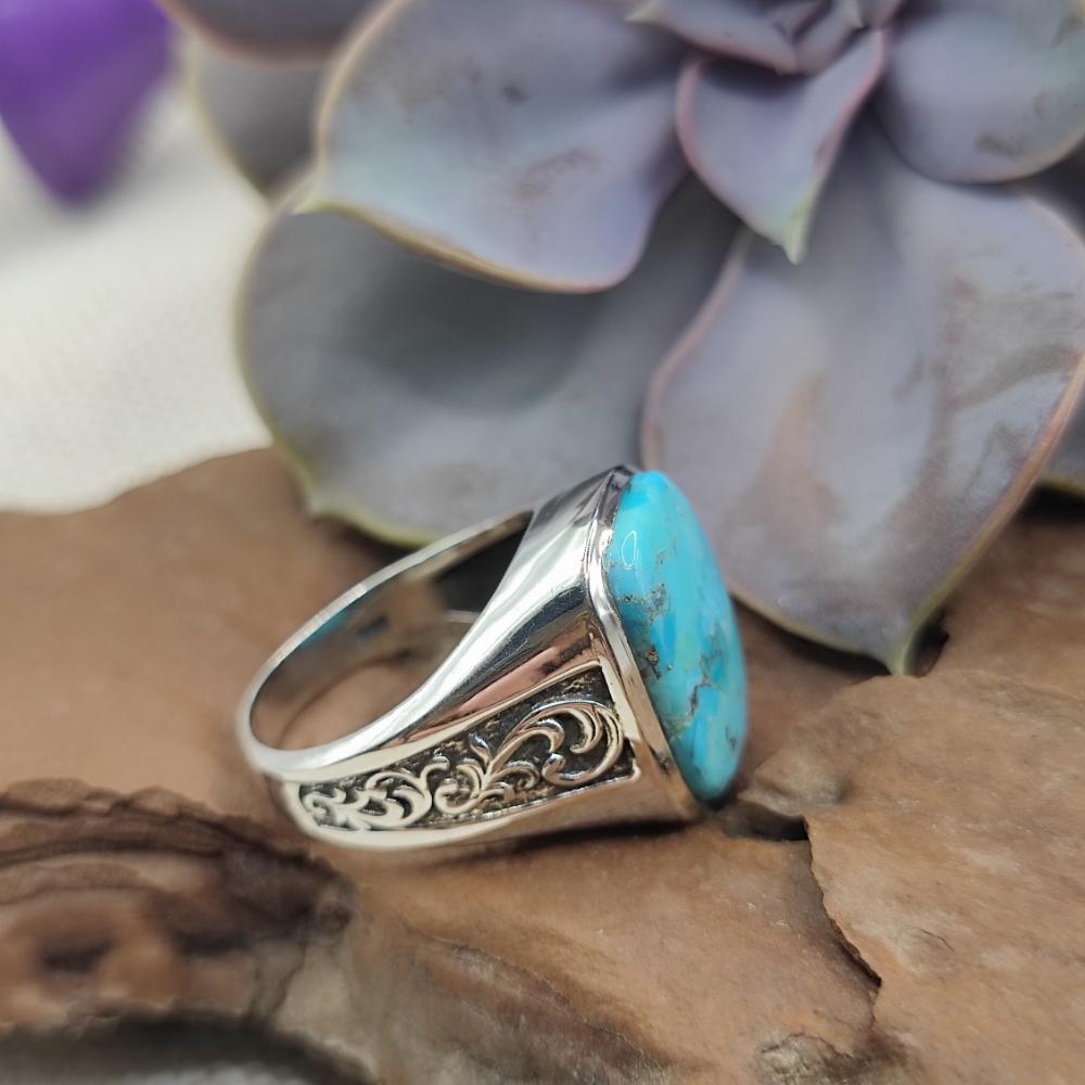 ANELLO etnico in argento 925 con pietra - NASARGANJ