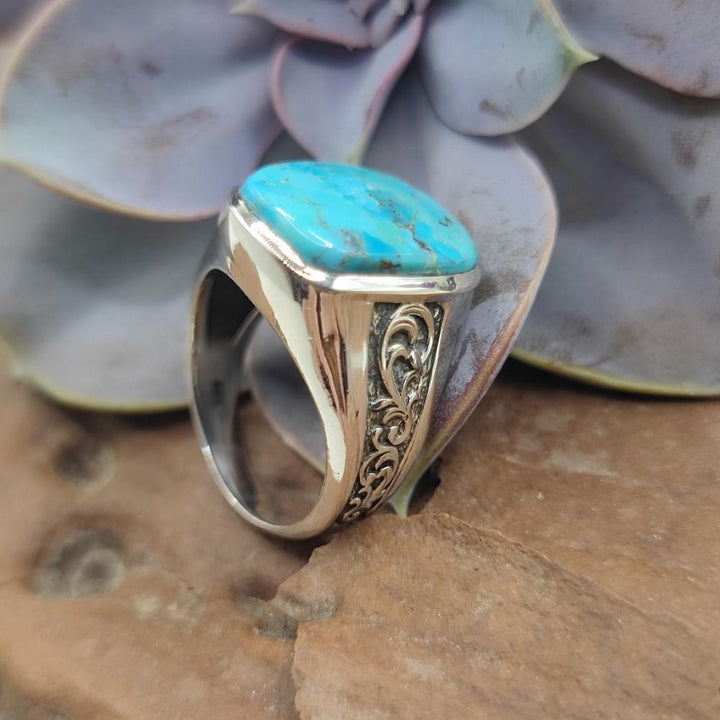 ANELLO etnico in argento 925 con pietra - NASARGANJ