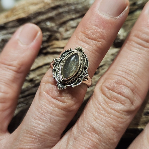 Anello con pietra in argento 925 DIMIT