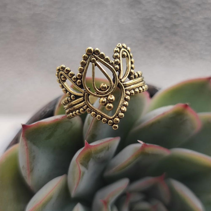 ANELLO etnico tradizionale in ottone - KUKATPALLY