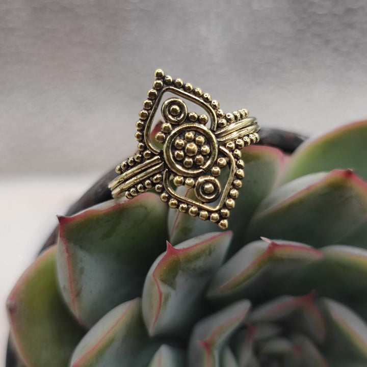 ANELLO etnico tradizionale in ottone  - KORATLA