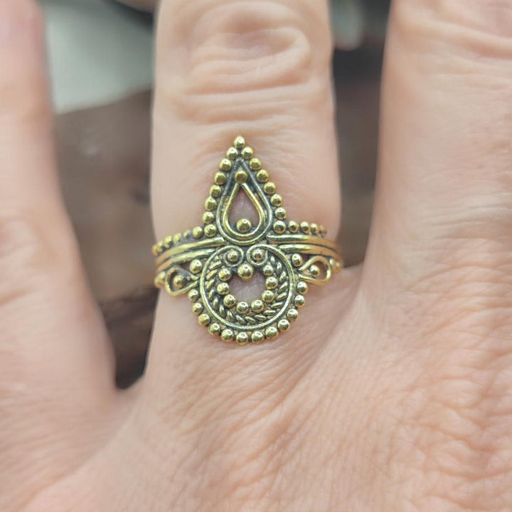 ANELLO etnico tradizionale in ottone - KOTHAVALASA