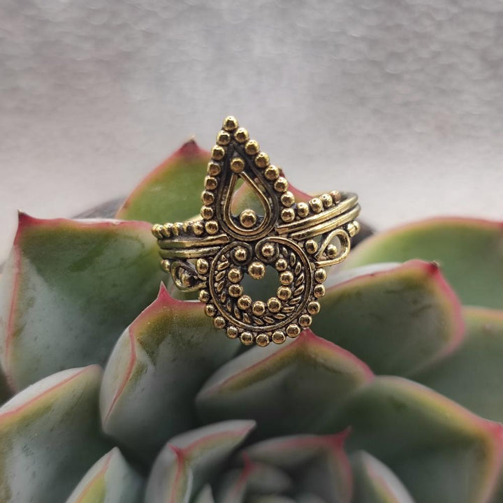 ANELLO etnico tradizionale in ottone - KOTHAVALASA