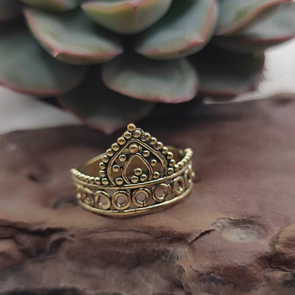 ANELLO etnico tradizionale in ottone - KURNOOL