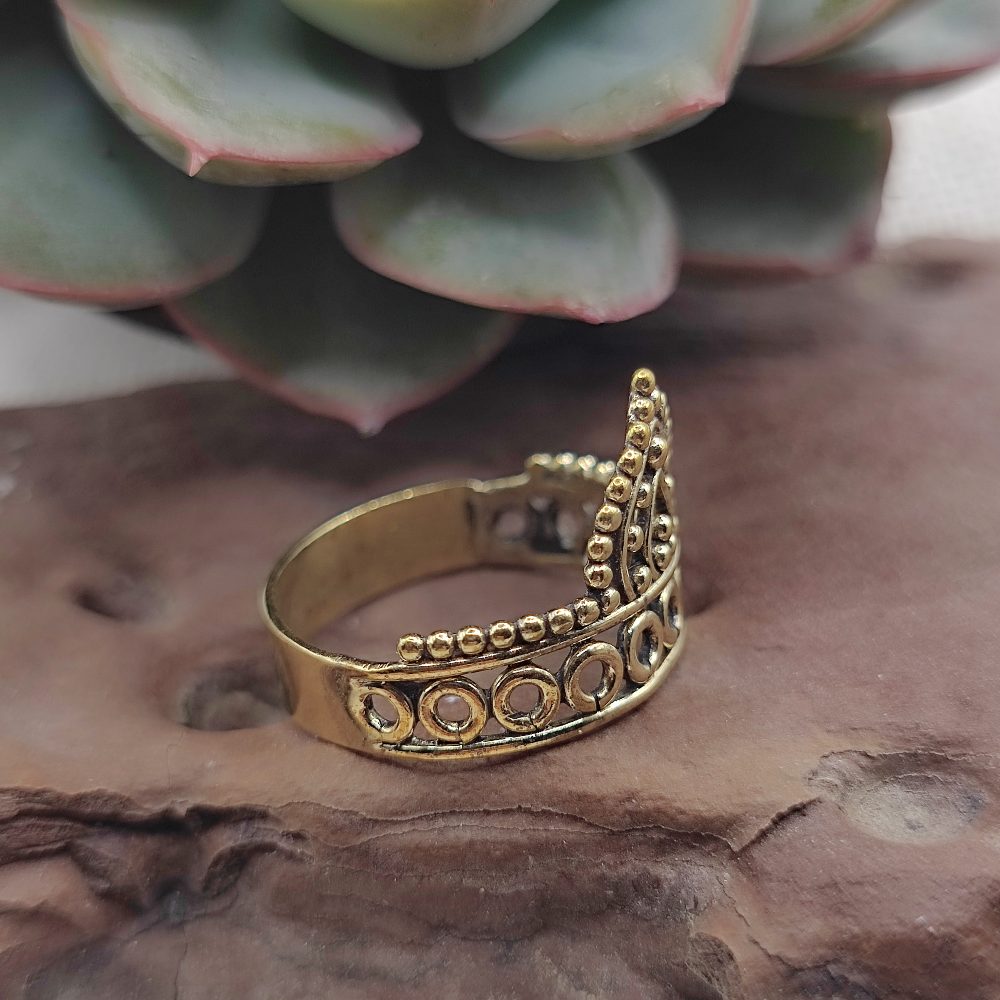 ANELLO etnico tradizionale in ottone - KURNOOL