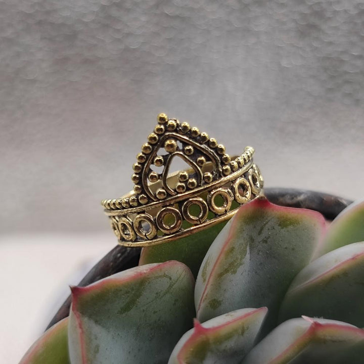 ANELLO etnico tradizionale in ottone - KURNOOL