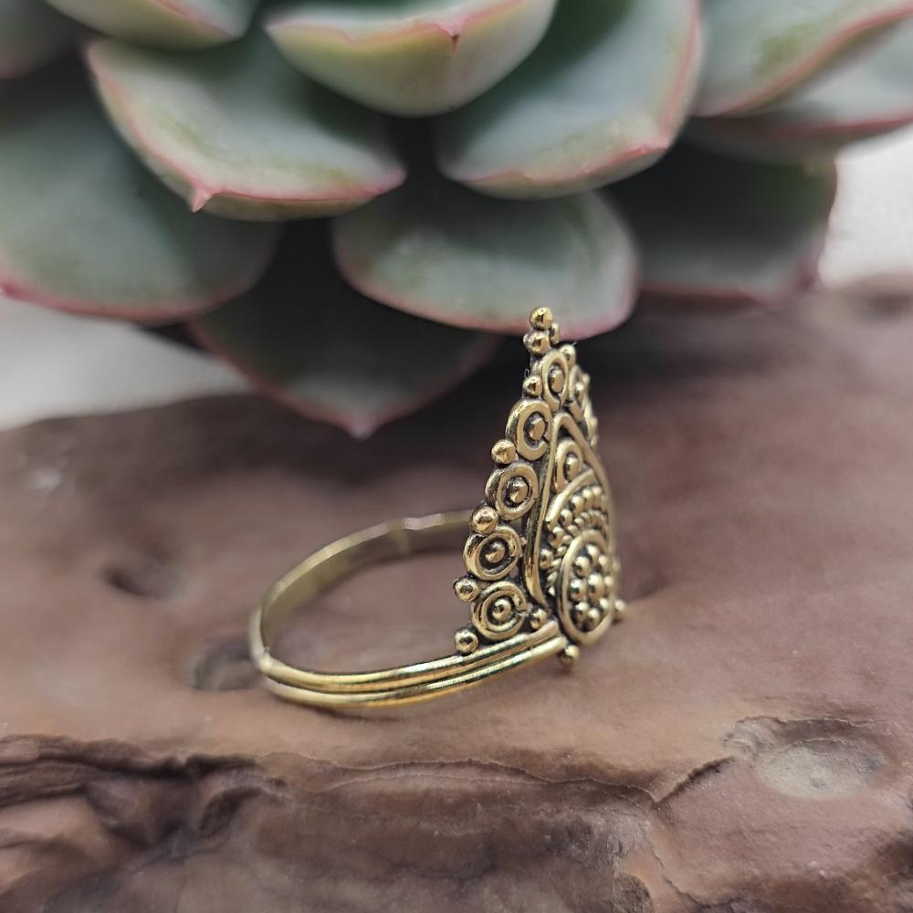 ANELLO etnico tradizionale in ottone - LALBAHADUR