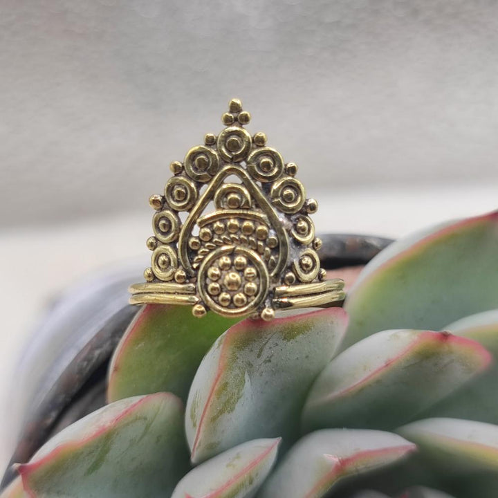 ANELLO etnico tradizionale in ottone - LALBAHADUR