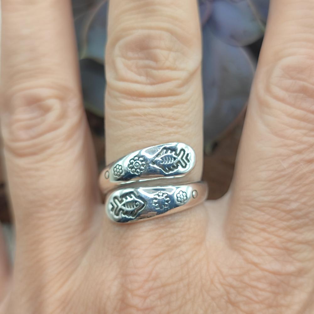 Anello a fascia in argento 925 - TAPKARA