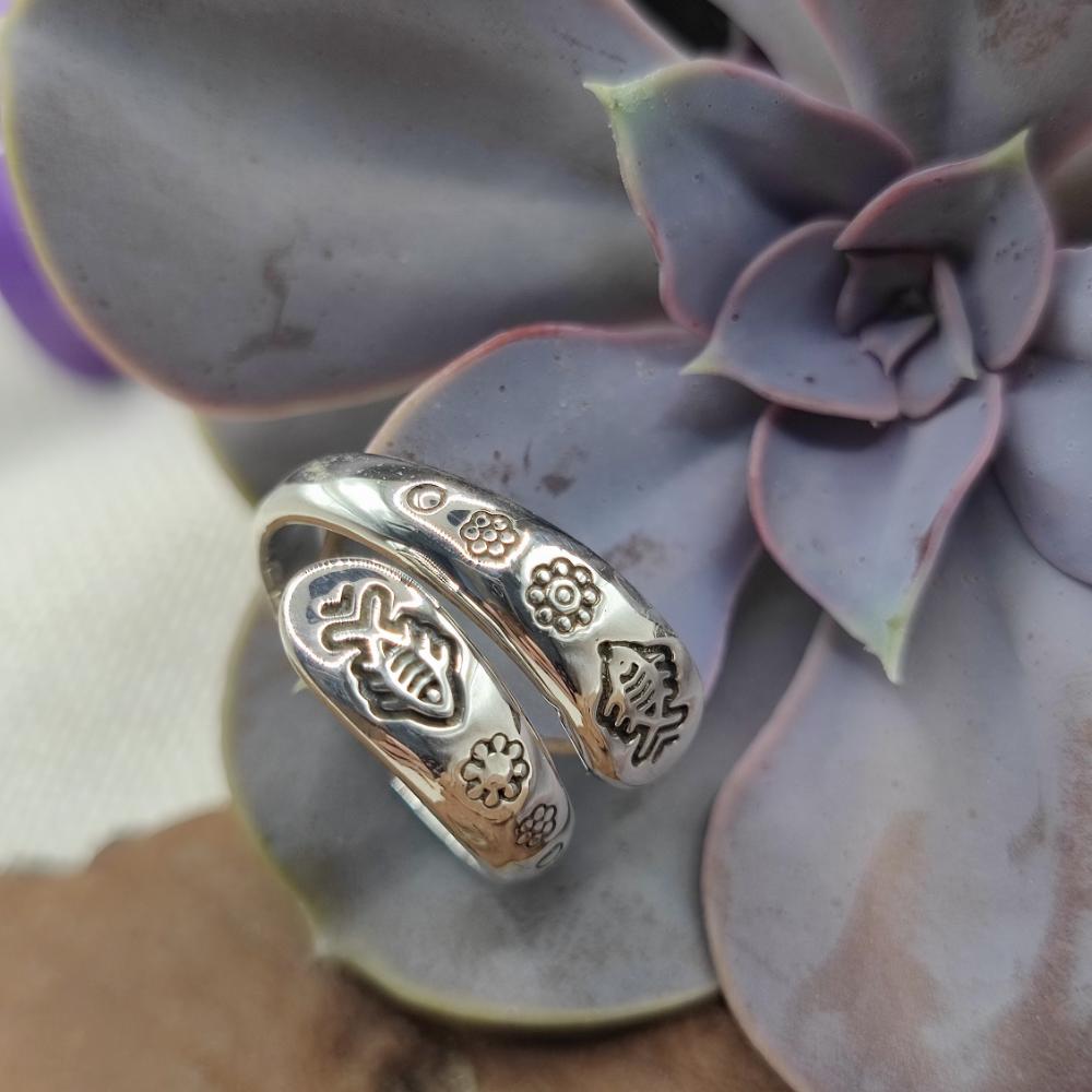 Anello a fascia in argento 925 - TAPKARA