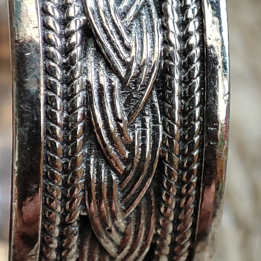 Anello fascia in argento 925 decorato - KACCHI