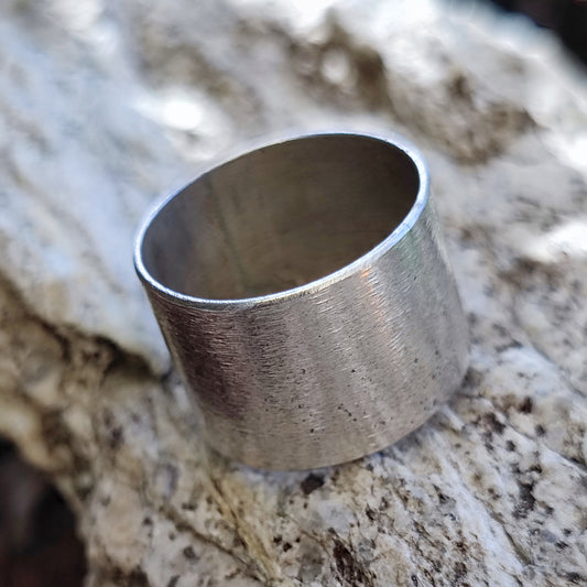 Anello a fascia in argento 925 - KORUD