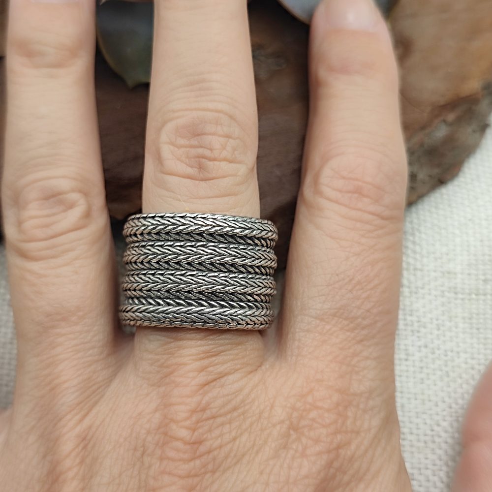 Anello in argento 925 a fascia - LALBARRA