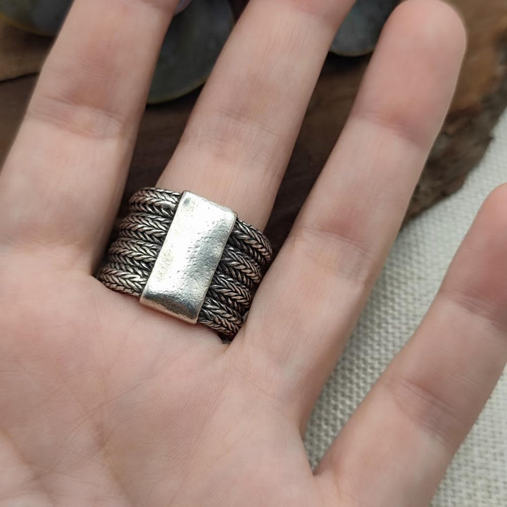 Anello in argento 925 a fascia - LALBARRA