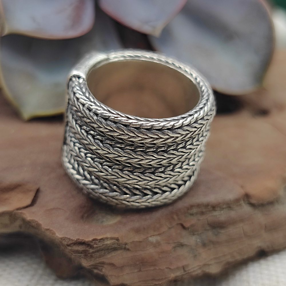 Anello in argento 925 a fascia - LALBARRA