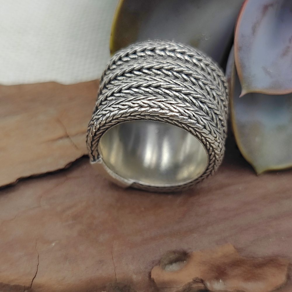 Anello in argento 925 a fascia - LALBARRA