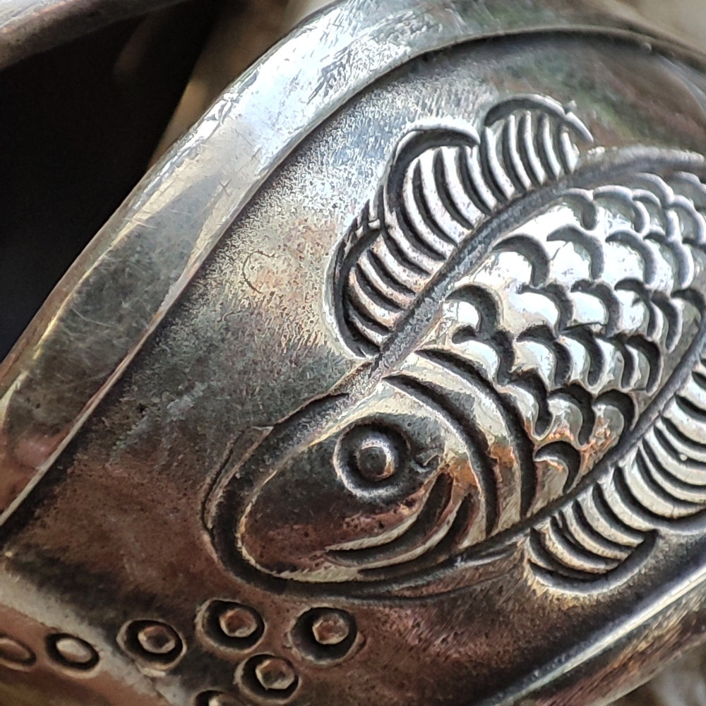 Anello in argento 925 con pesce - MONAIMORA