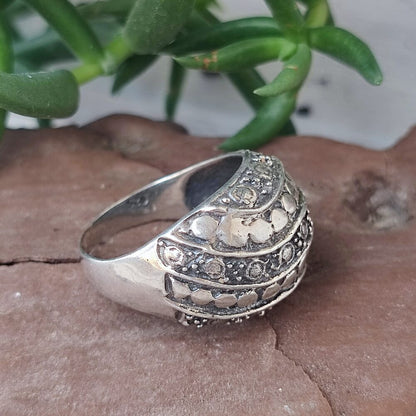 Anello etnico a fascia in argento 925 - SERPURA
