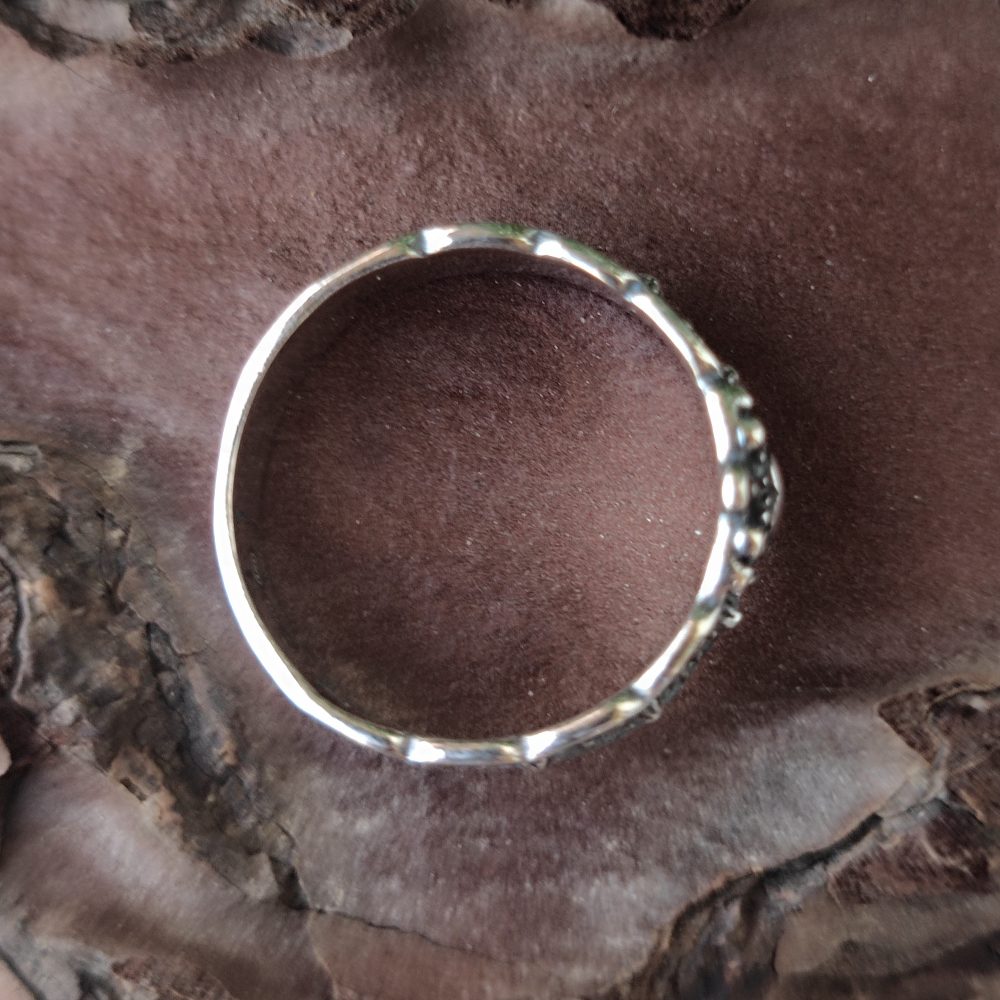 Anello fascia in argento 925 con cuore - PURUNIA