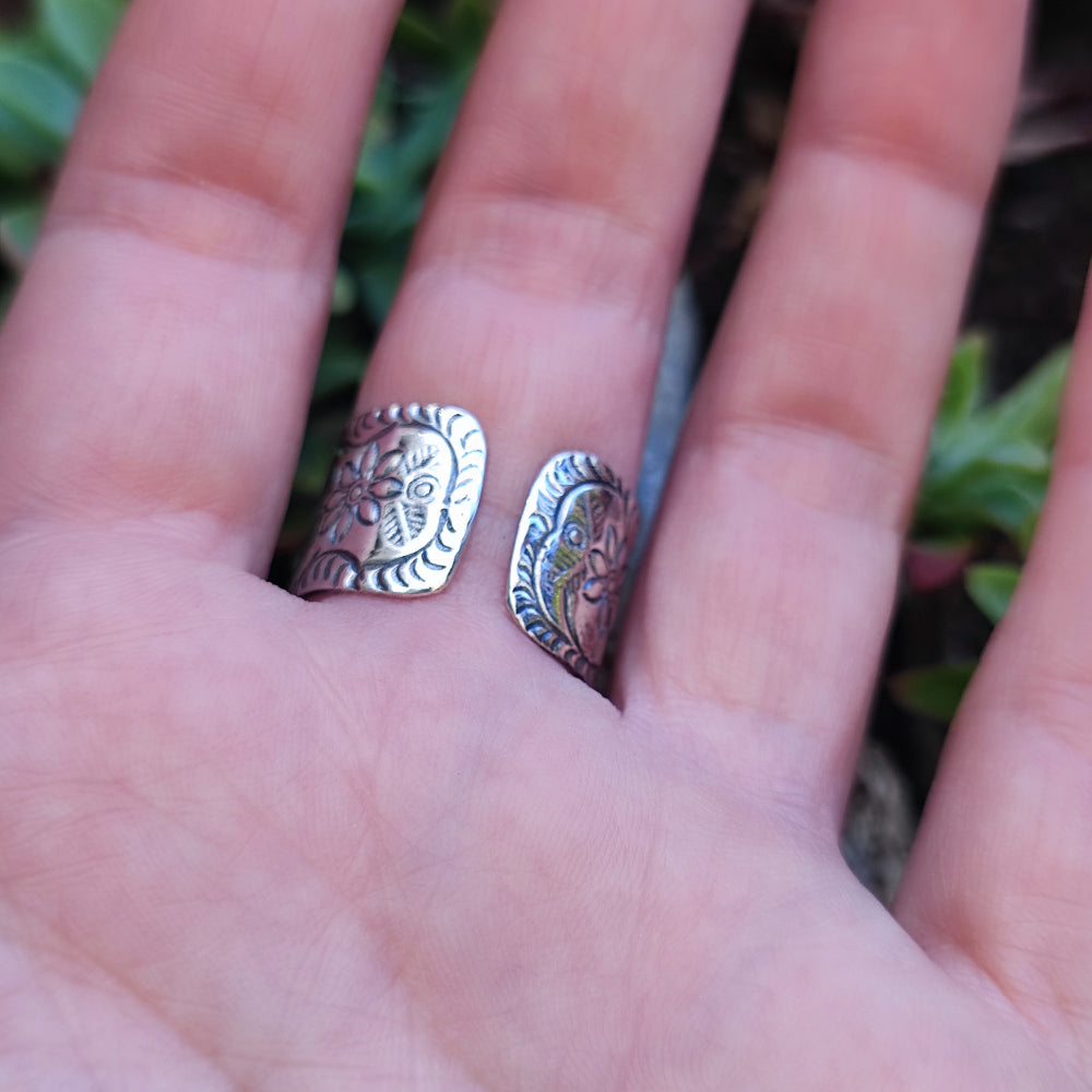Anello a fascia in argento 925 elefanti - NIKHIL