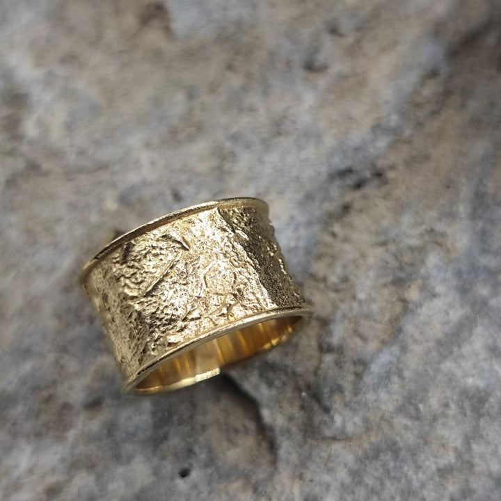ANELLO in ottone con ametista verde - TONK