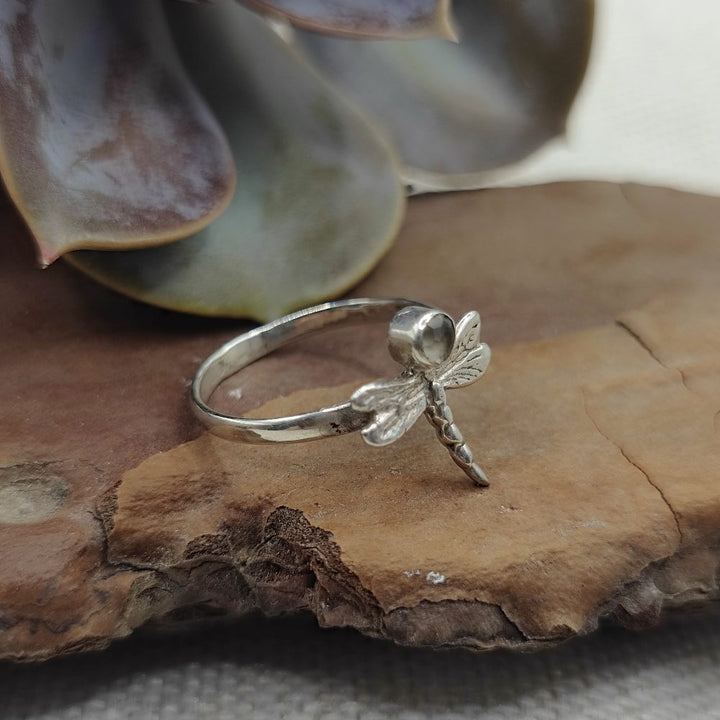 Anello libellula in argento 925 con pietra - GOOTY
