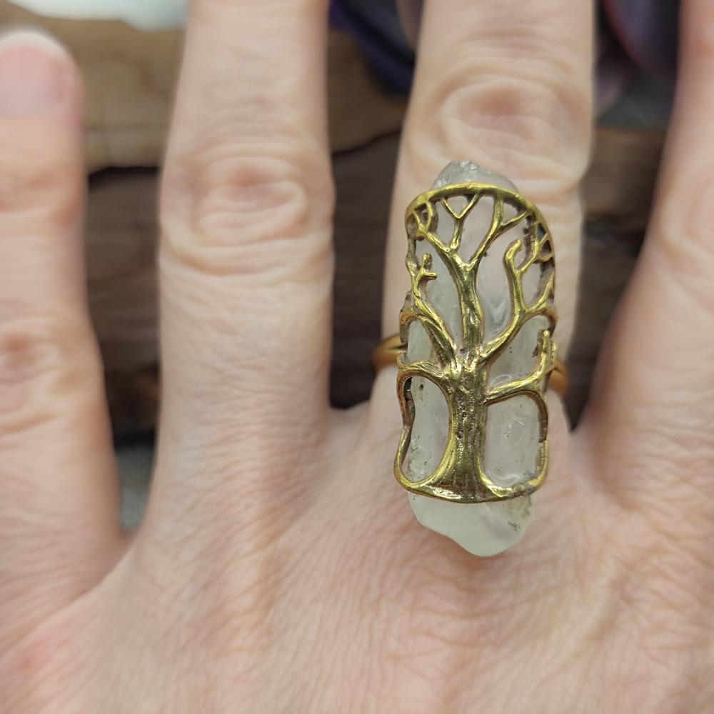 ANELLO in ottone albero della vita - RIYA