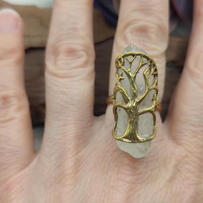 ANELLO in ottone albero della vita - RIYA