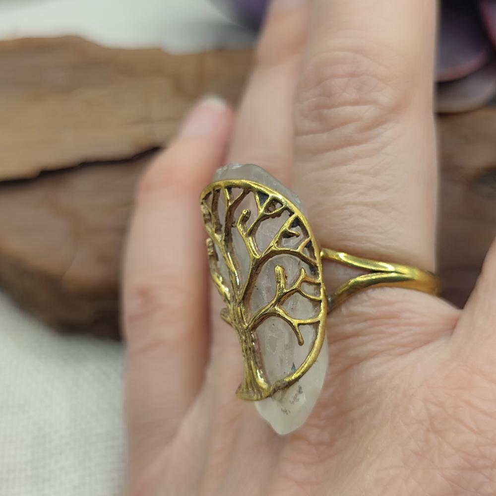 ANELLO in ottone albero della vita - RIYA