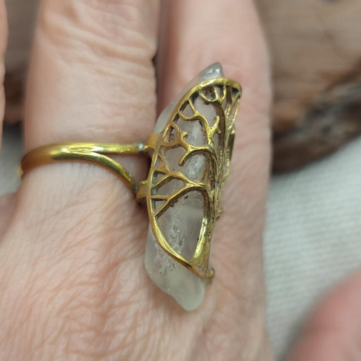 ANELLO in ottone albero della vita - RIYA
