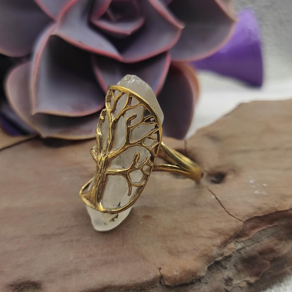 ANELLO in ottone albero della vita - RIYA