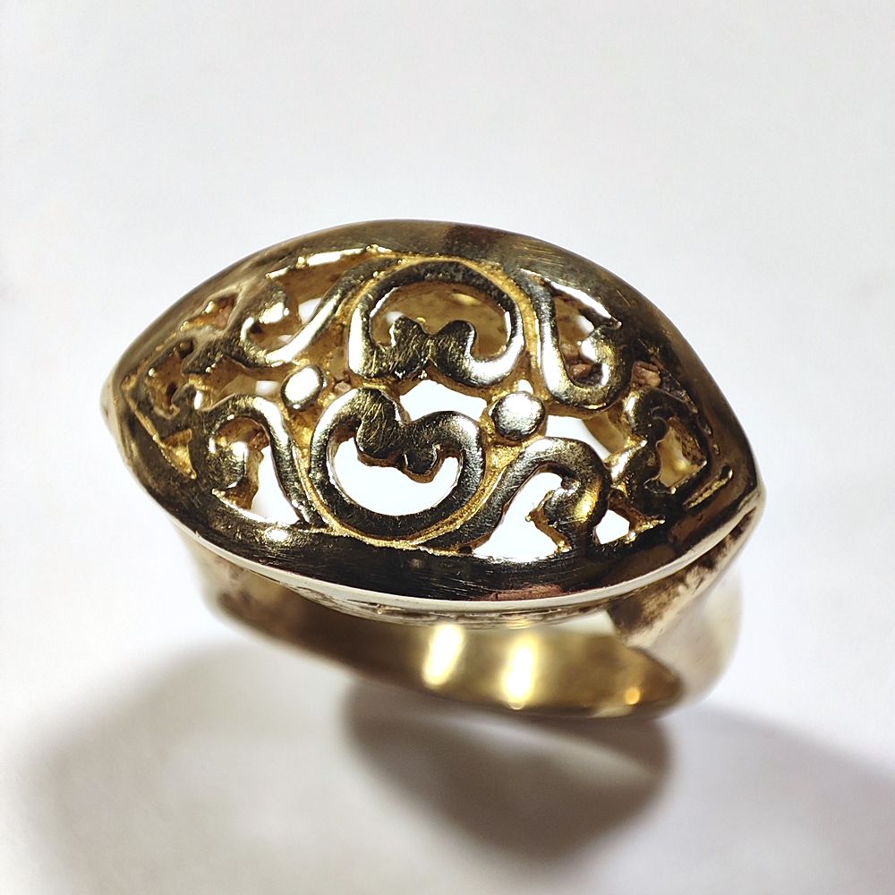 ANELLO barocco in ottone - CONTE