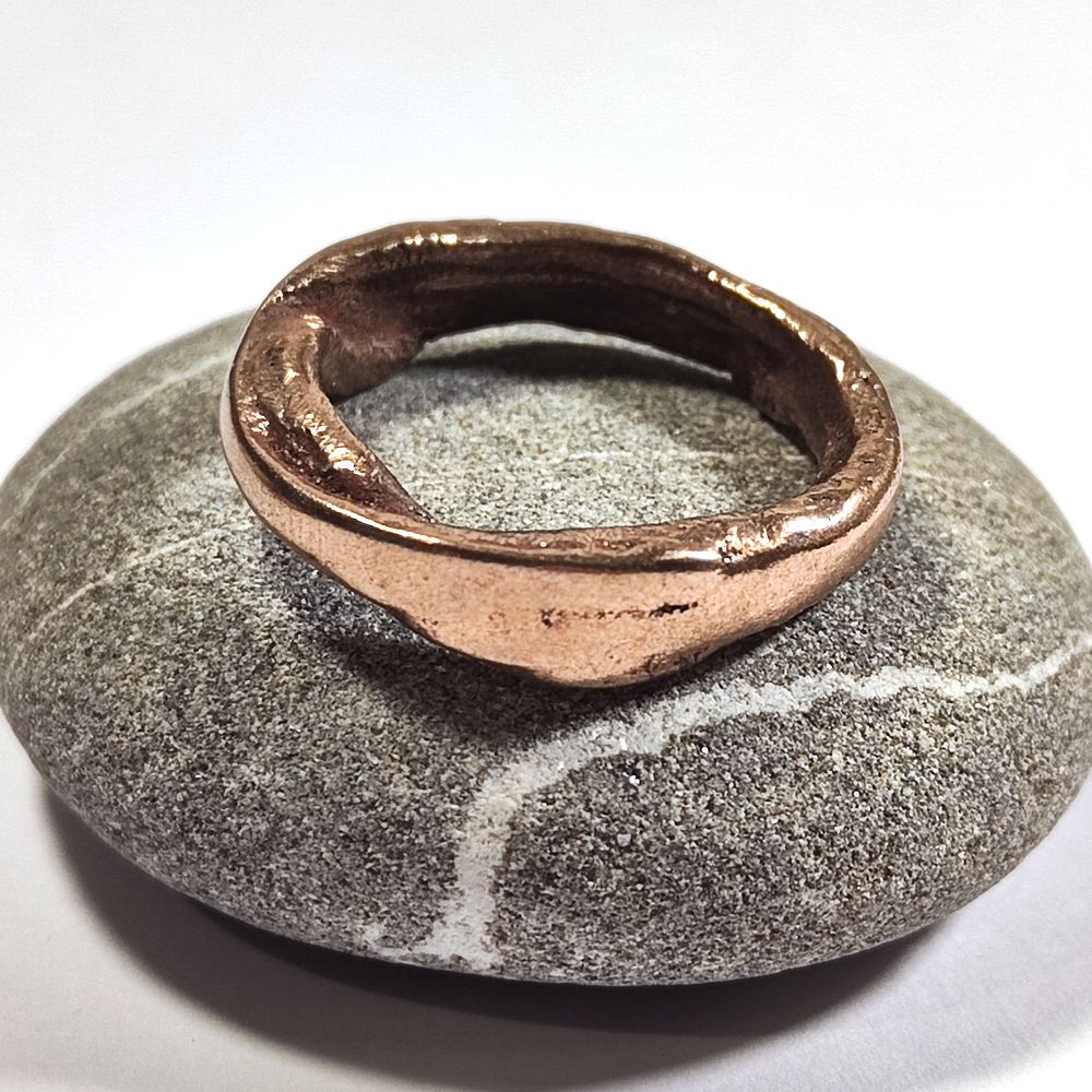 Anello SOLOTE in bronzo da donna o uomo misura 20 – fatto a mano