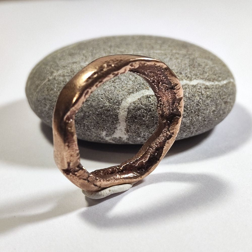 SOLOTE bronze ring for women or men size 20