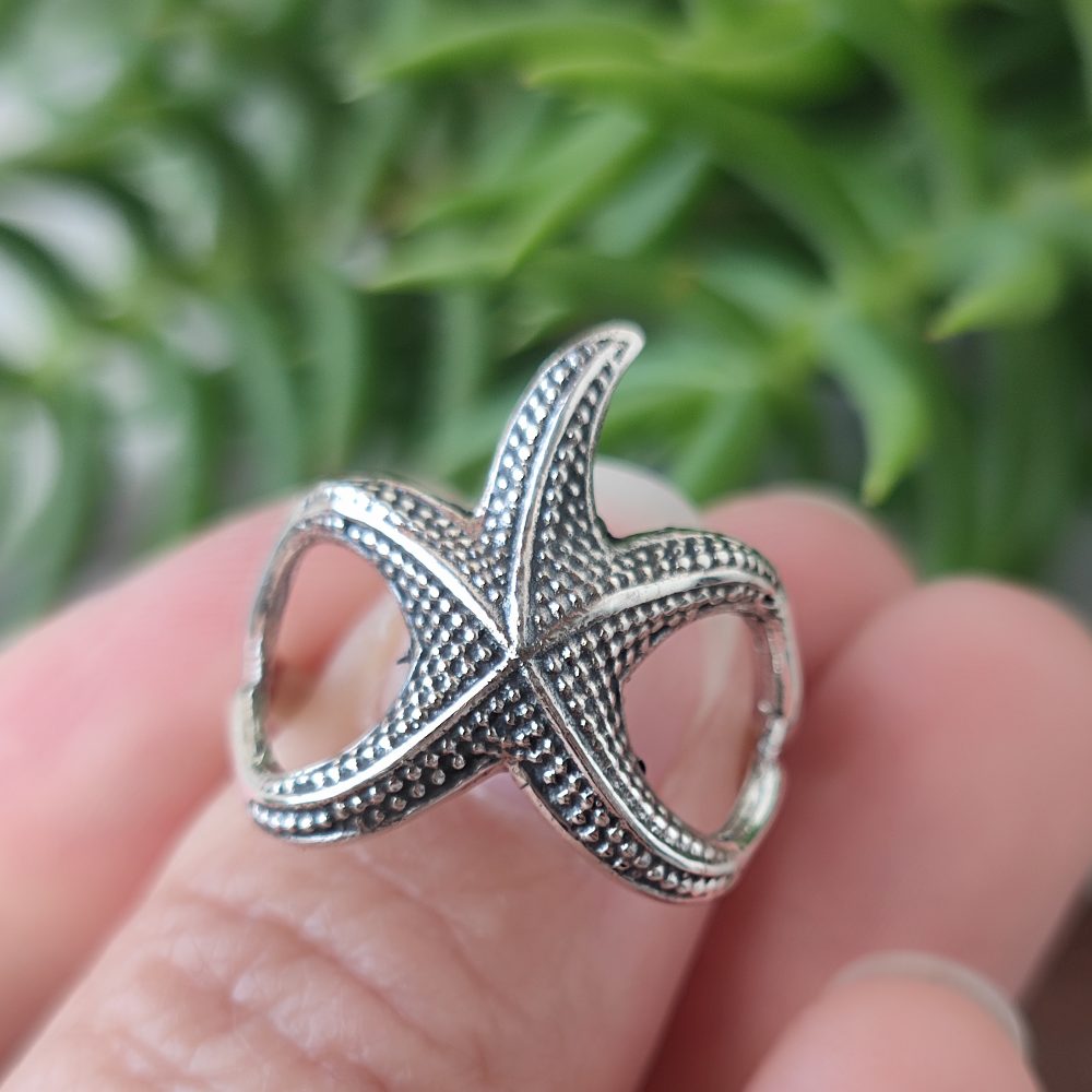 Anello in argento 925 con stella marina - STARAPHISA