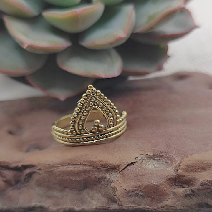 ANELLO artigianale in ottone - AMATA