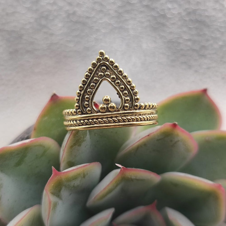 ANELLO artigianale in ottone - AMATA