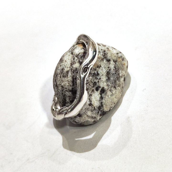 SOLOTE ring in silver for women or men size 27